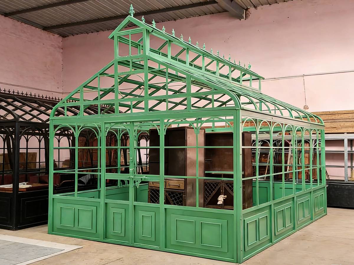 Victorian Greenhouse, Retro Greenhouse, Steel Garden Room